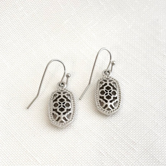 Kendra Scott | Mini Silver Filigree Drop Earrings - Picture 1 of 3
